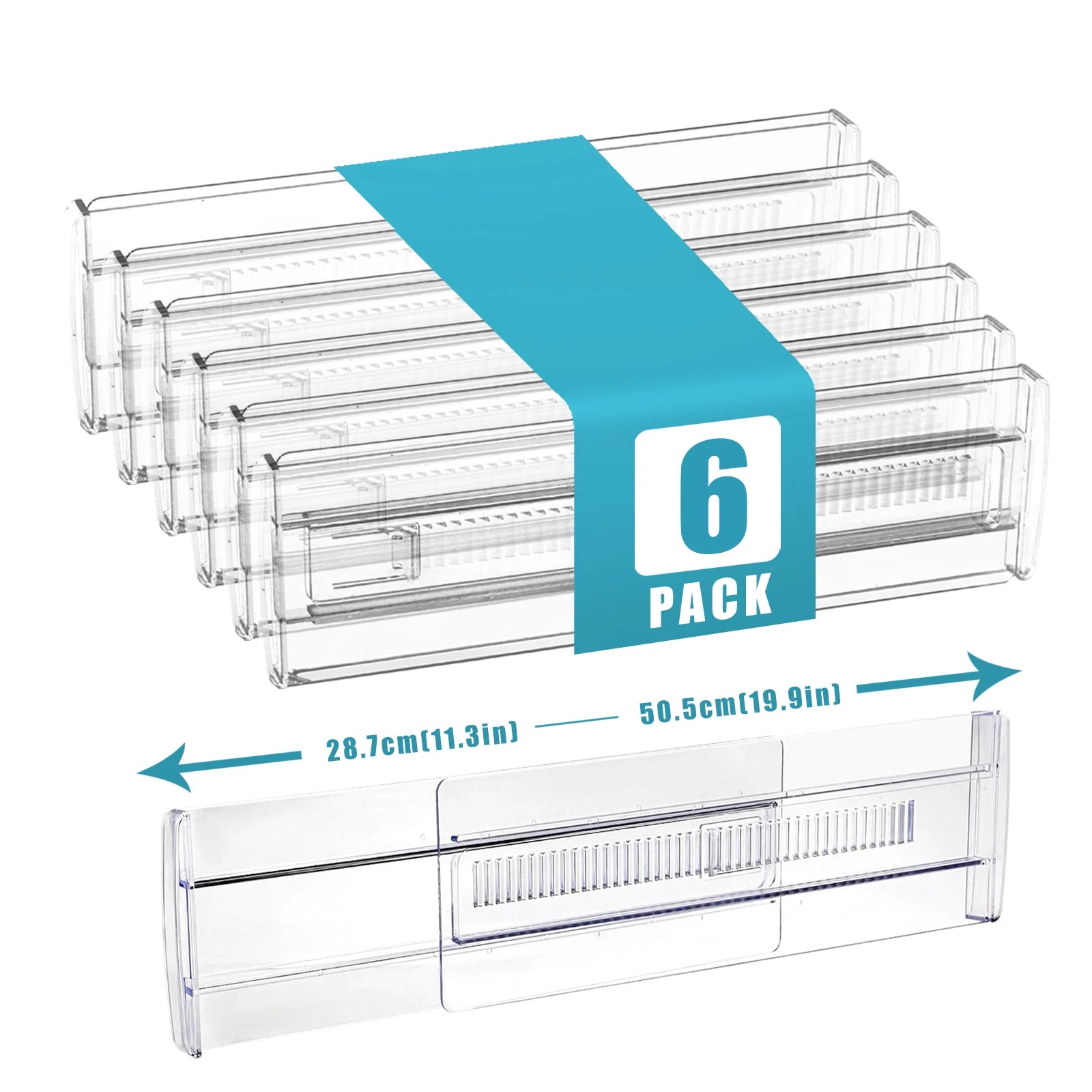 Organizadores Extensibles Transparentes para Cajones
