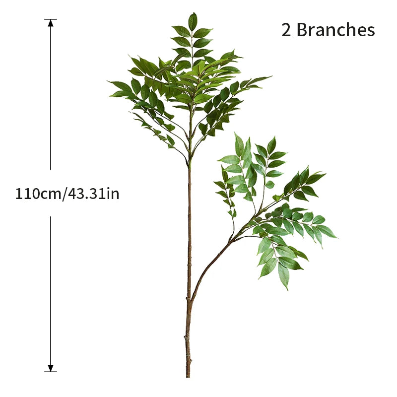 Rama Decorativa de Ficus y Follaje Verde