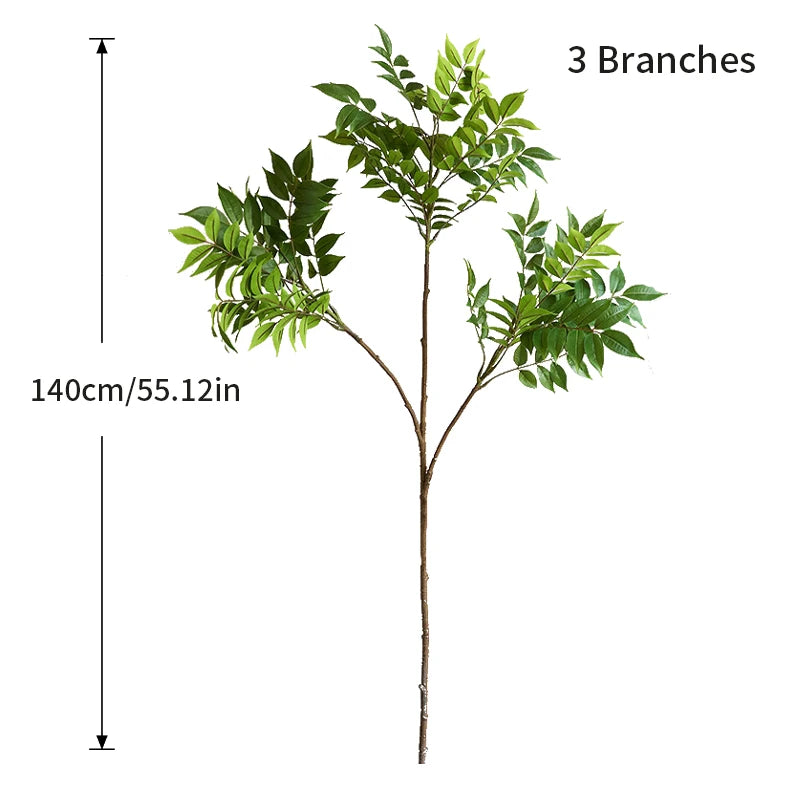 Rama Decorativa de Ficus y Follaje Verde