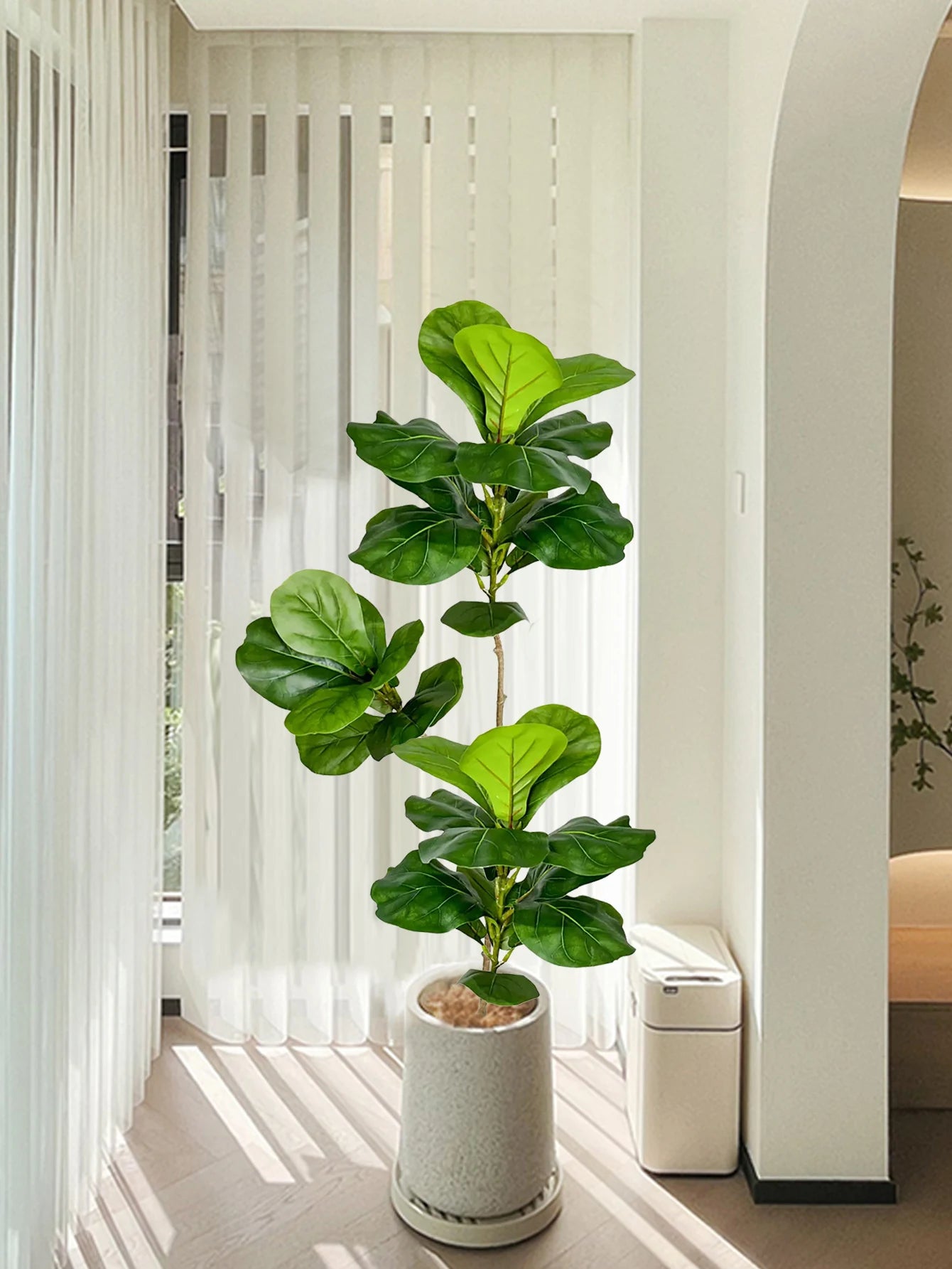 Árbol de Ficus Artificial de Hojas de Violín