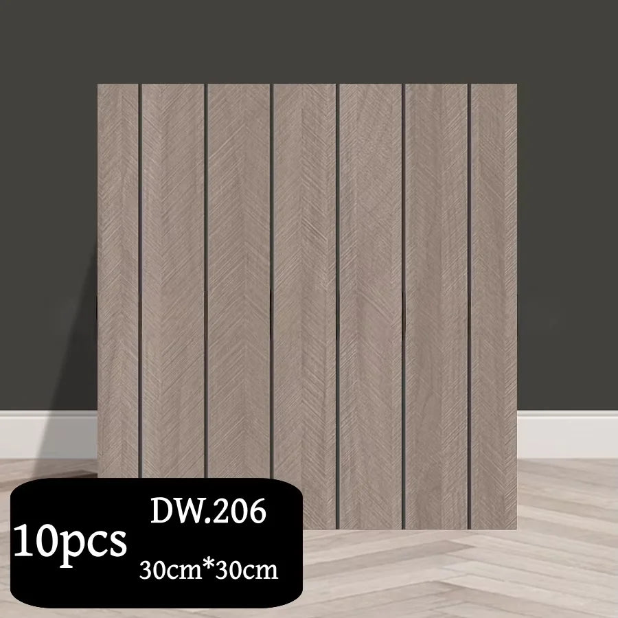 Paneles Autoadhesivos de Pared con Relieve Geométrico