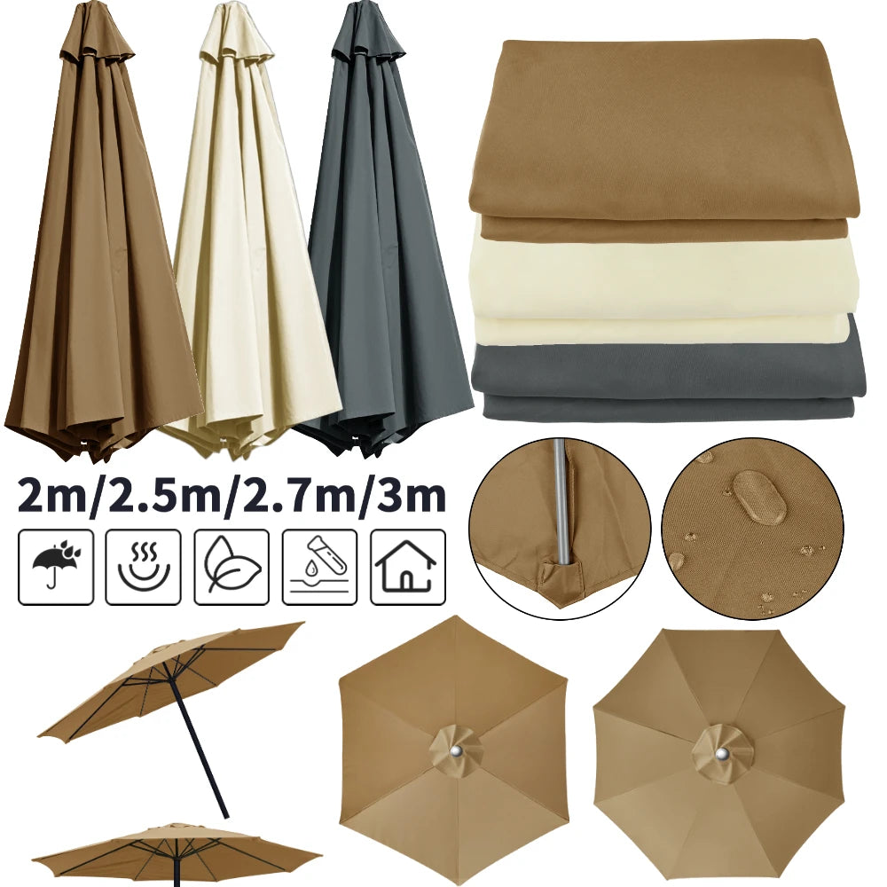 Cubierta Impermeable de Repuesto para Sombrilla