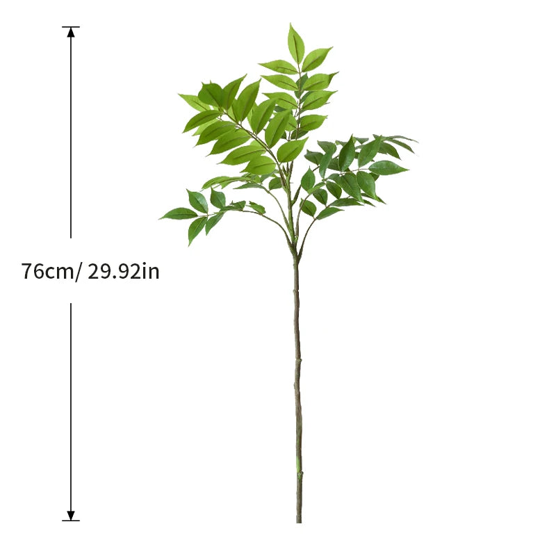 Rama Decorativa de Ficus y Follaje Verde