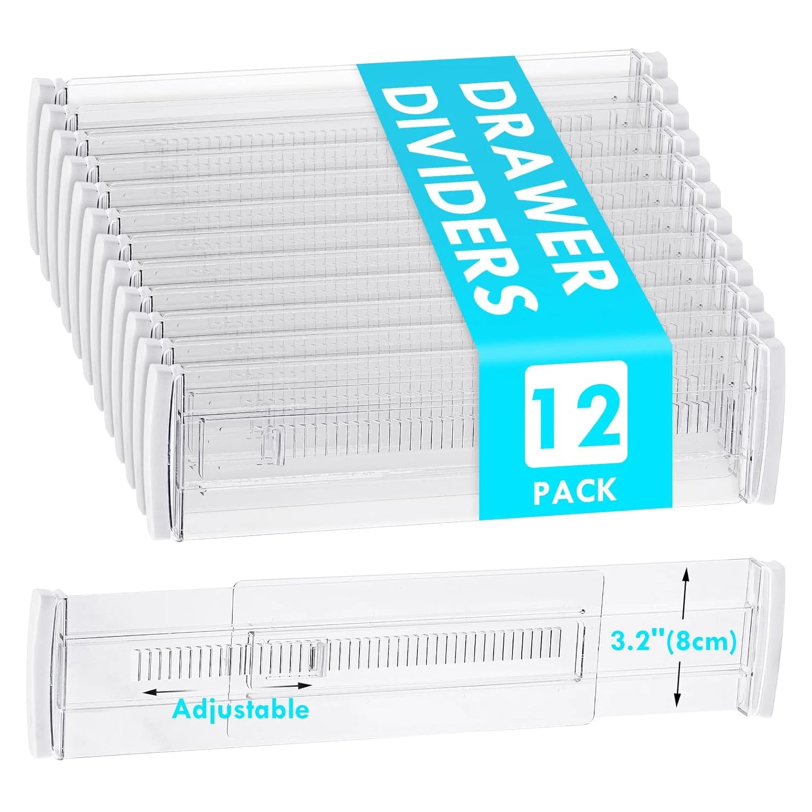 Organizadores Extensibles Transparentes para Cajones