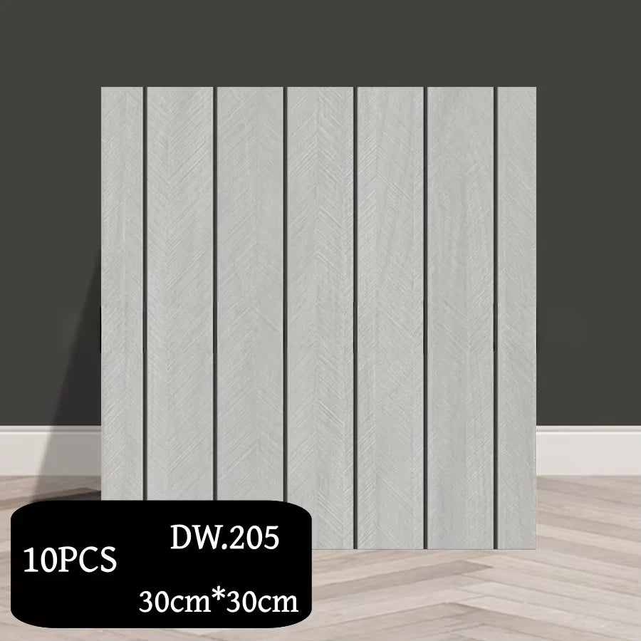 Paneles Autoadhesivos de Pared con Relieve Geométrico