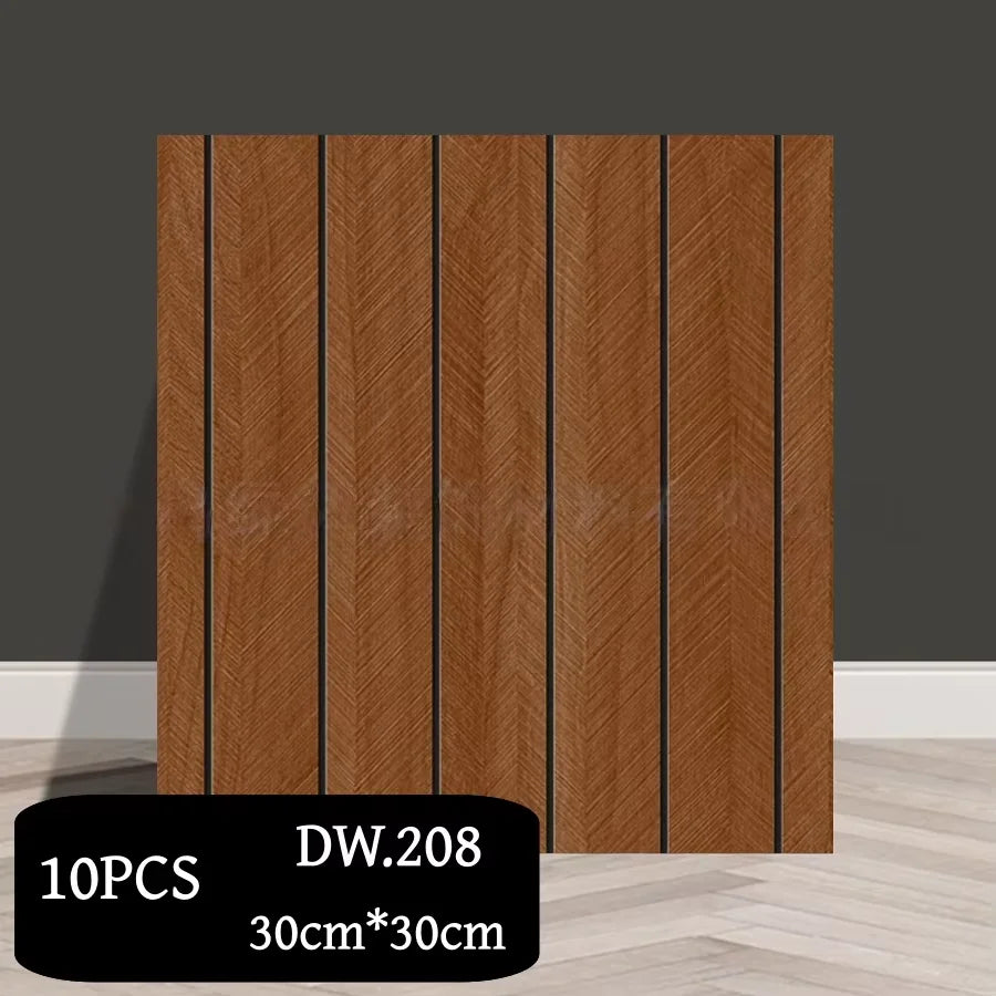 Paneles Autoadhesivos de Pared con Relieve Geométrico