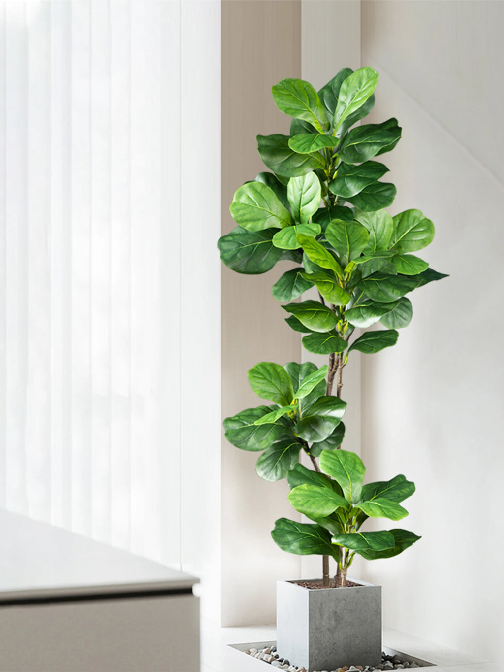 Árbol de Ficus Artificial de Hojas de Violín