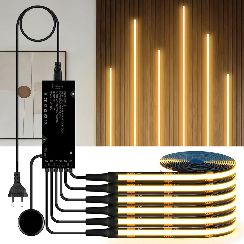 Tira de Luz LED Táctil con Tecnología COB
