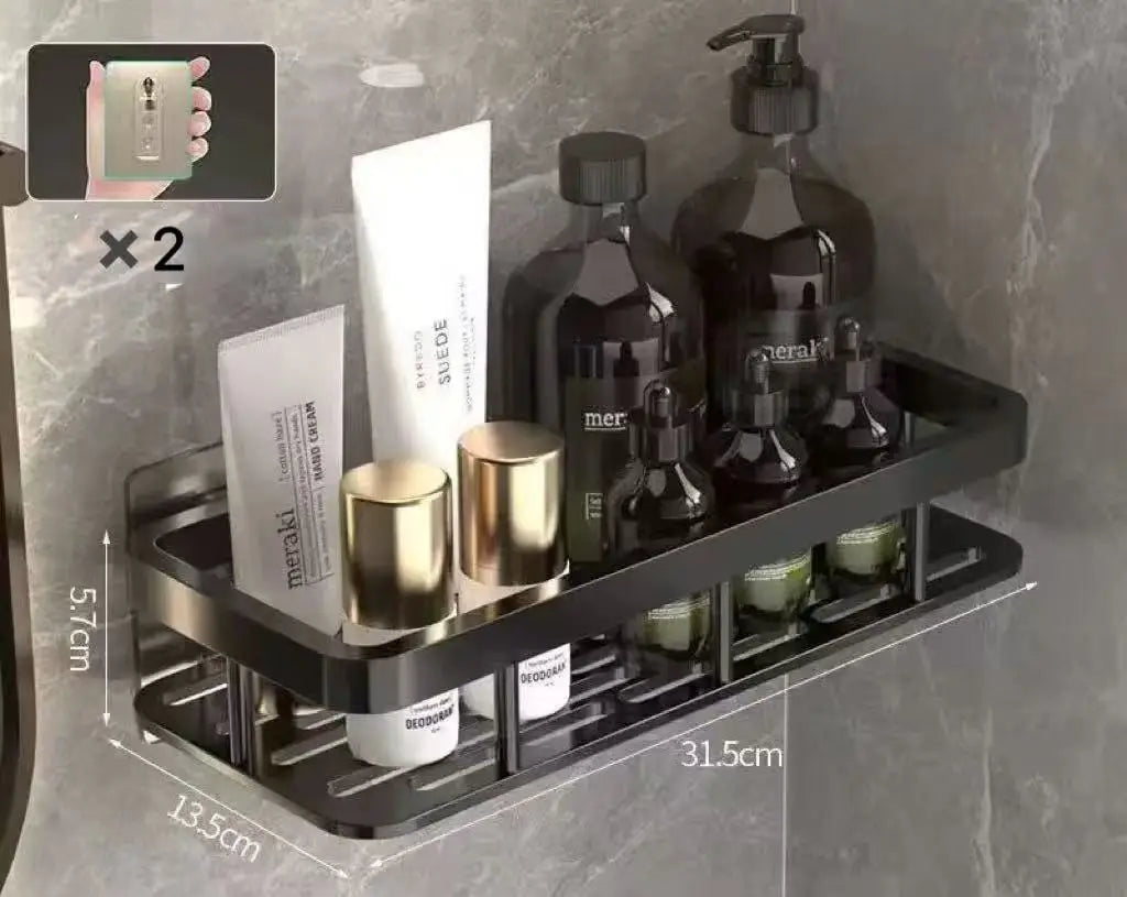 Estante de Esquina para Baño sin Taladro