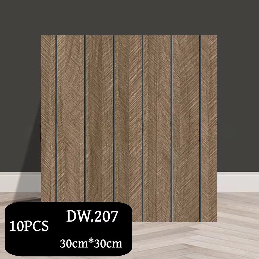 Paneles Autoadhesivos de Pared con Relieve Geométrico