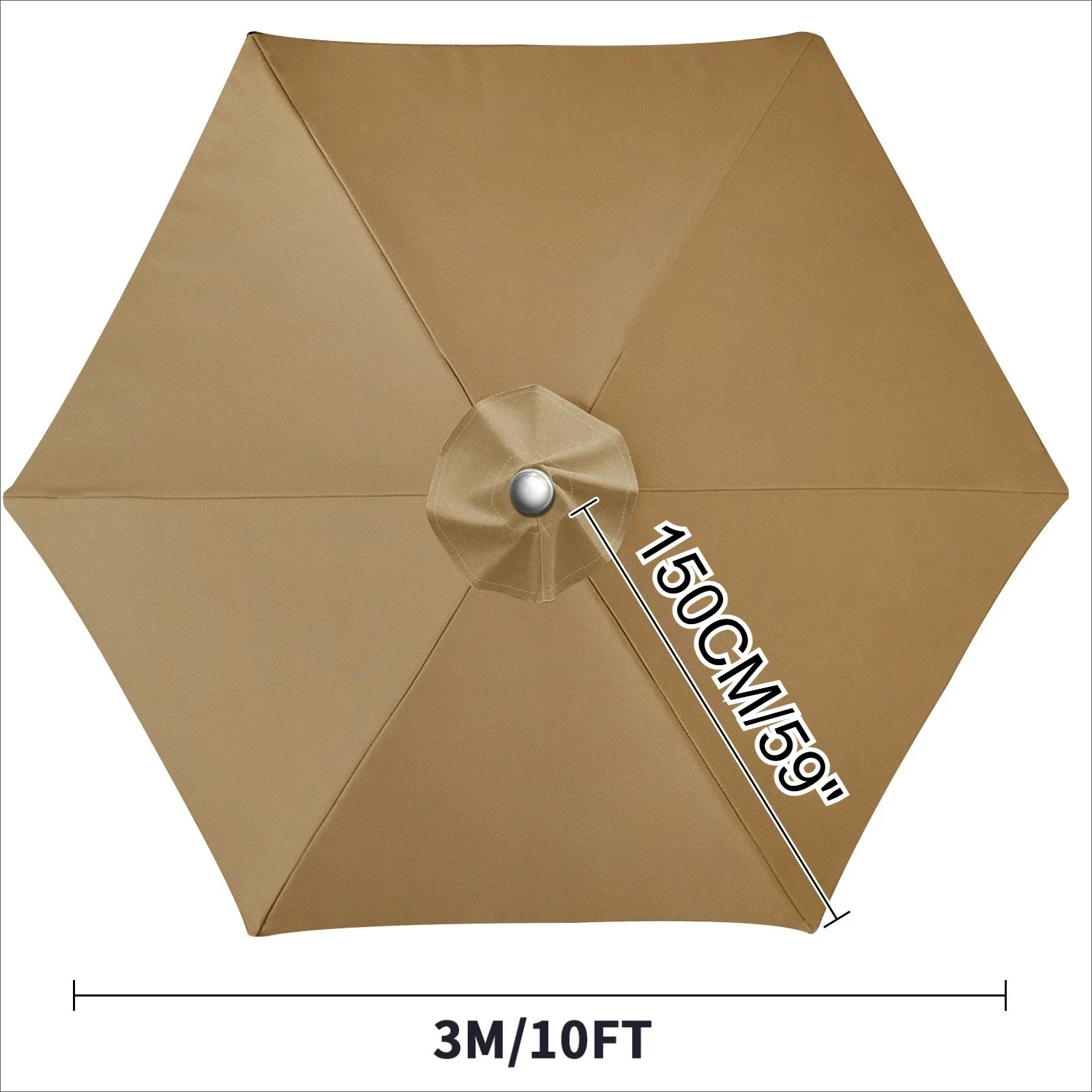 Cubierta Impermeable de Repuesto para Sombrilla