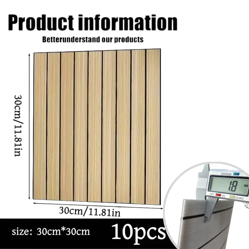 Paneles Autoadhesivos de Pared con Relieve Geométrico