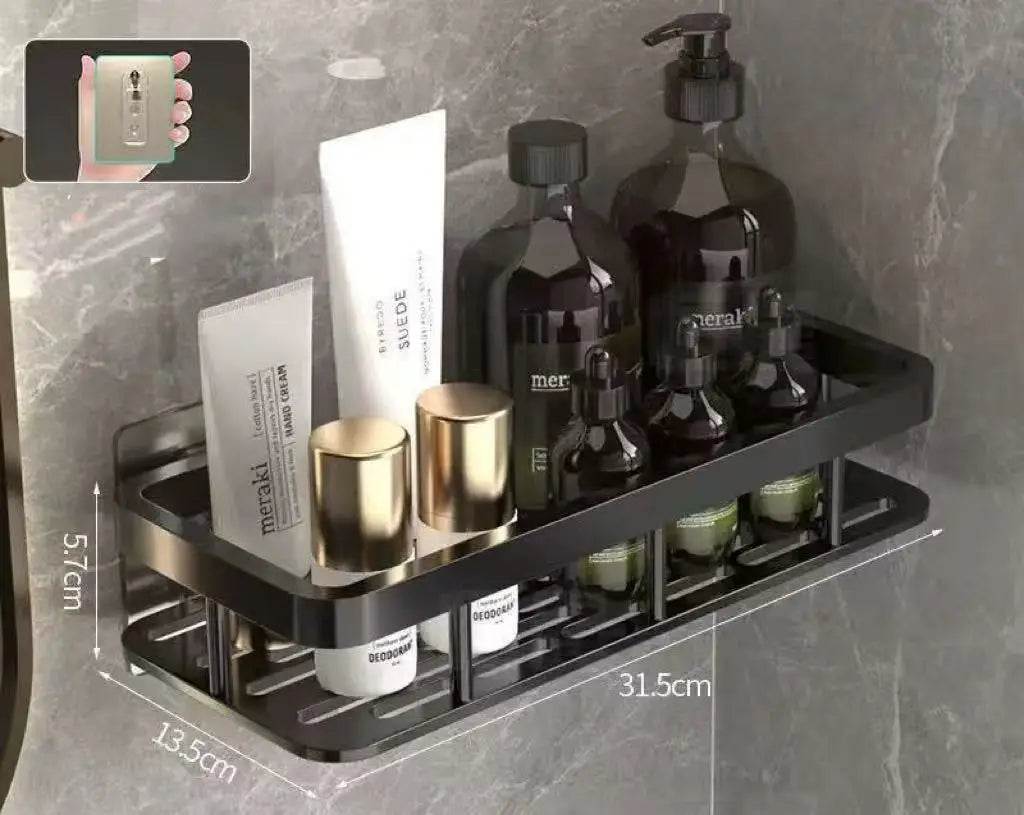 Estante de Esquina para Baño sin Taladro